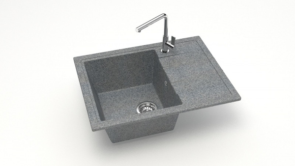 Мойка прямая F150 Q8 Тёмно-серый матовый