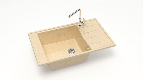 Мойка прямая Грета Z29 Q6 Слоновая кость глянец