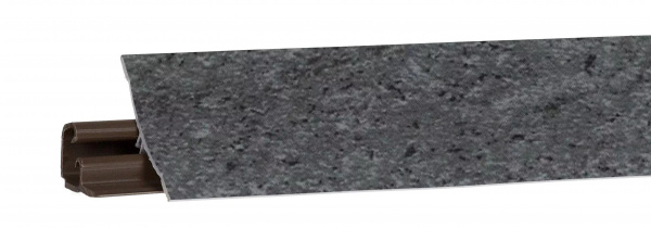Плинтус LB-23 3м Гранит серый (Лунный металл)