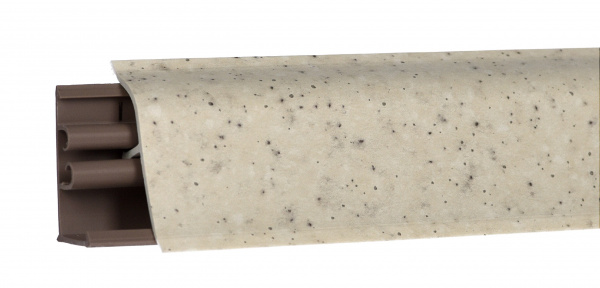 Плинтус LB-38 4.2м ПВХ Снежная земля (Берилл бежевый.Семолина бежевая, Мягкий беж) 679