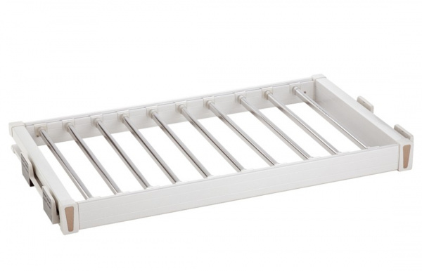 Выдвижная вешалка для брюк Exclusive 600 с доводчиком Белый AMIX