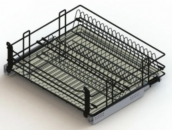 Сушка выкатная в нижнюю базу с доводчиком 900 Чёрный ЮММ