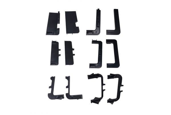 Заглушка внешняя L Чёрный брашированный (правая + левая)