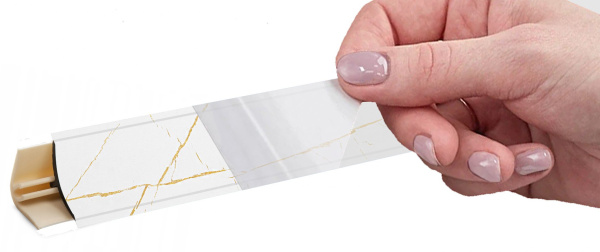 Плинтус LB 15 Каспий белый 3,0 м 65