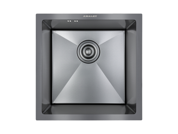 Мойка AMOLLET 3 мм PS 4444 44х44 П/М HONEY Чёрный