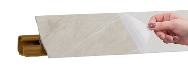 Плинтус LB 231 Мрамор бежевый светлый 3,0 м 16