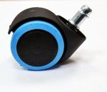 Колёсная опора 50 мм для кресел RSA 705 поворотная полумягкая Голубой