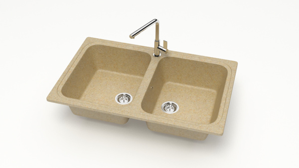 Мойка двойная F20 Q14 Ваниль матовый