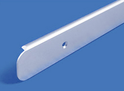 Плата торцевая для столешниц 28мм универсальная "Скиф" и " АМК-Троя" длина 600 мм Серебро Алкона