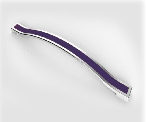 Ручка скоба SL TX-192-03-28 192 мм. металлическая Фиолетовый Хром SL 