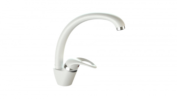 Смеситель КМ003 Q1 Белый лёд матовый