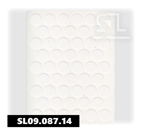 Пластиковые заглушки самоклеящиеся 14мм для евровинта A1110 PACIFIC