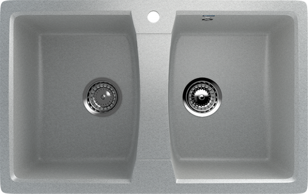 Мойка двойная U608 Серый