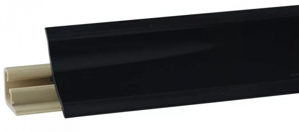 Плинтус LB-23 3м Чёрный гляневый
