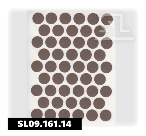 Пластиковые заглушки самоклеящиеся 14мм для евровинта U748 PACIFIC