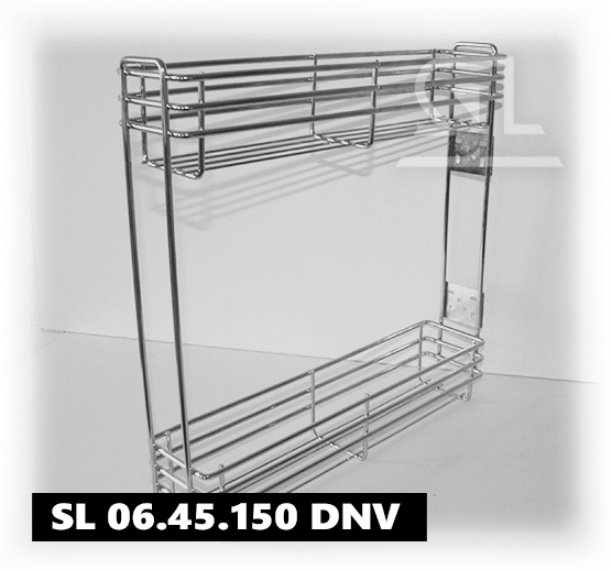 Бутылочница боковая 150-2 Хром с доводчиком IREX SAMSUNG 30 кг