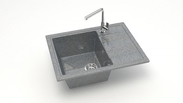 Мойка прямая Катрин Z151 Q8 Тёмно-серый глянец