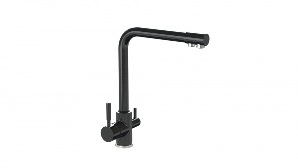 Смеситель MG006 Q4 Чёрный глянец