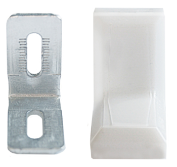 Уголок металлический малый с декоративной накладкой Белый HARDI