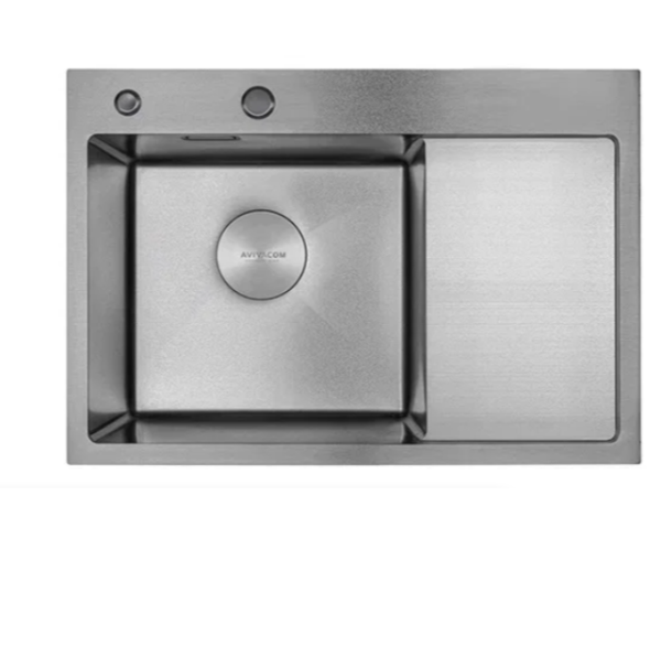 Мойка AVIVACOM 3мм 780*480мм Нано Сатин с крылом Левая