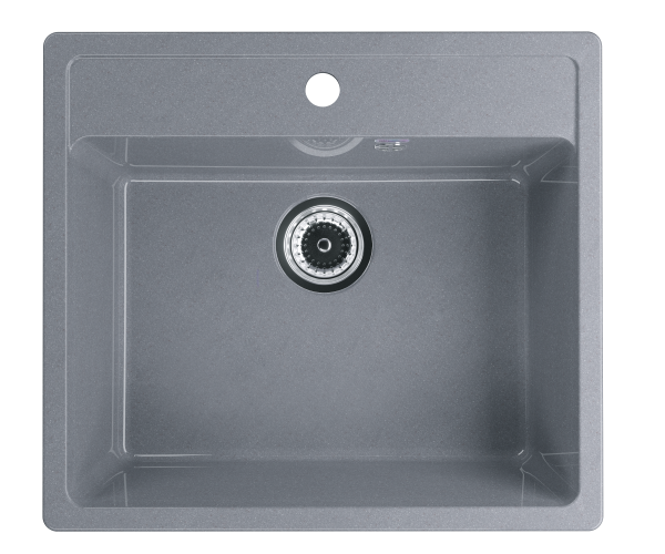 Мойка глянцевая квадратная U104 Brilliant Графитовый