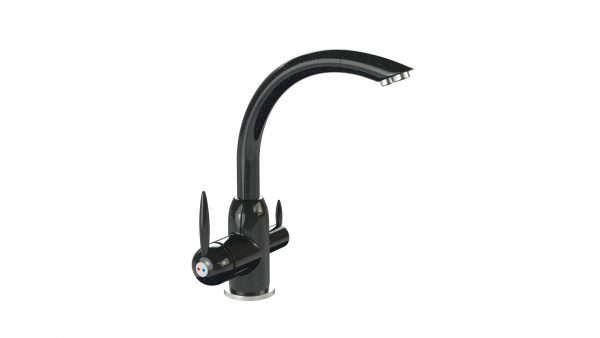 Смеситель MG011 Q4 Чёрный глянец