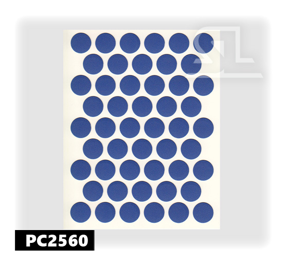 Пластиковые заглушки самоклеящиеся 14мм для евровинта PC2560 Синий PACIFIC