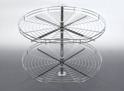 Карусель угловая в верхний модуль 600 Белый Reis NOVA Ø510