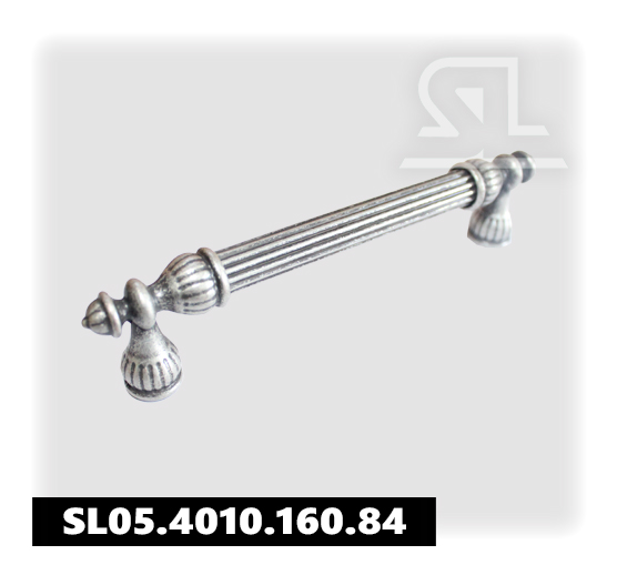 Ручка скоба SL 4010 160 мм. алюминий Состаренное серебро SL