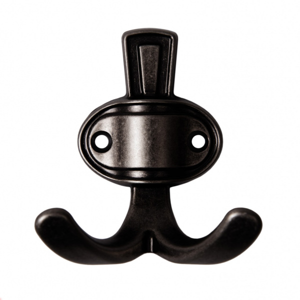 Крючок 2х рожковый BARON Чёрный старинный BOYARD 15 кг.