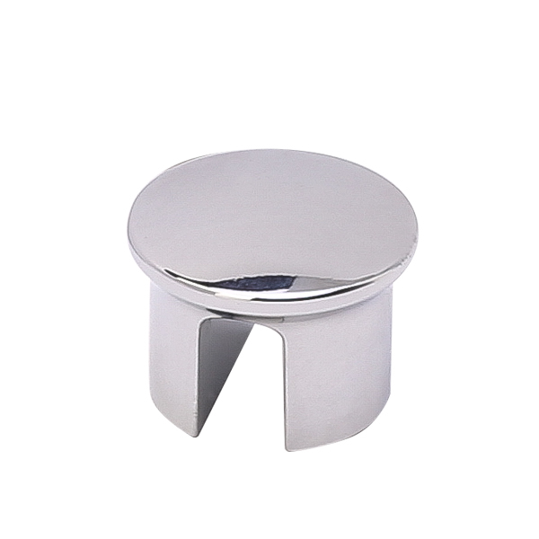 Ручка кнопка круглая H 77 Хром