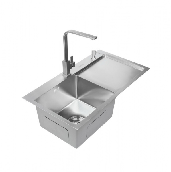 Мойка AMOLLET 3 мм 7848-L 78х48 Графит Левая