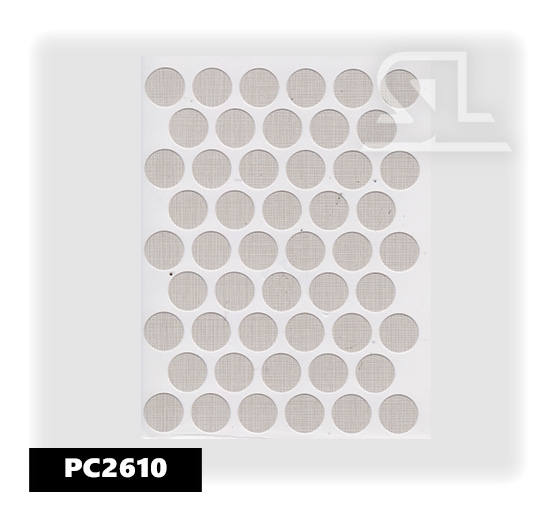Пластиковые заглушки самоклеящиеся 14мм для евровинта PC2610 Серый тренд PACIFIC