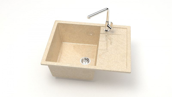 Мойка прямая Катрин Z151 Q6 Слоновая кость глянец