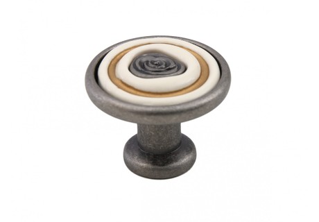 Ручка кнопка MARTA RC 108 Цинк старинный чернёный