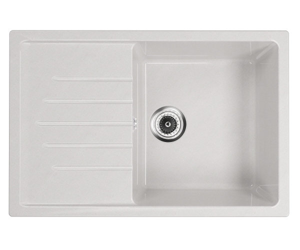 Мойка глянцевая прямая U400 Brilliant Белый 