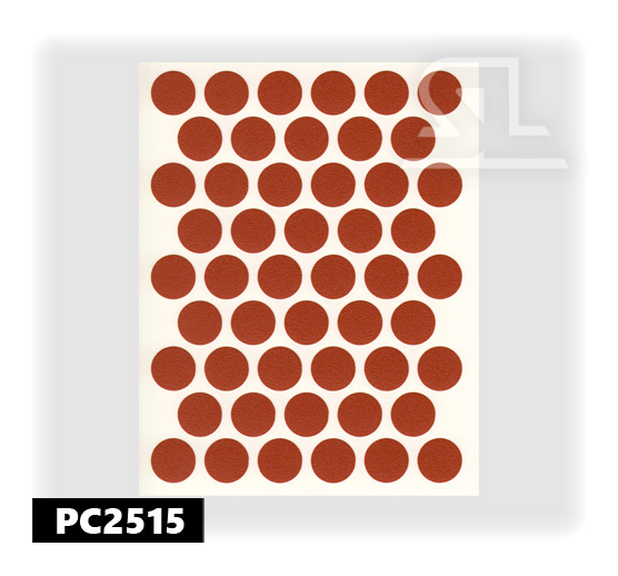 Пластиковые заглушки самоклеящиеся 14мм для евровинта PC2515 Вишня простая PACIFIC