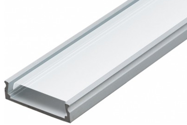 Алюминиевый профиль нак. 2000 х 23,8 х 6 мм, (2 заг.+4 креп)		