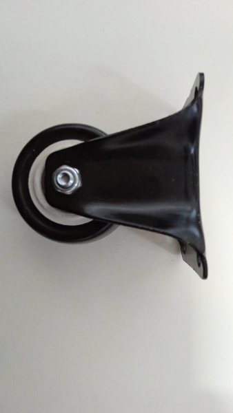 Колёсная опора 50 мм неповоротная Чёрный ФФМ