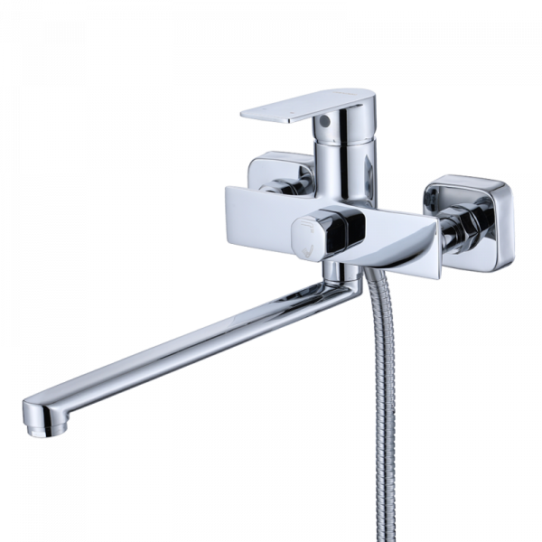 Смеситель для ванны FENDI Хром с длинными зливом и гарн. OSGARD