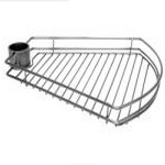 Полка боковая трапеция PTJ016-28 Хром AMIX