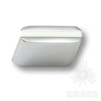 Ручка кнопка 429025 Хром Белый