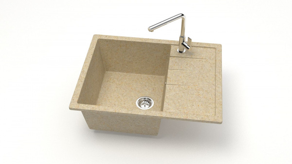 Мойка прямая F151 Q14 Ваниль матовый