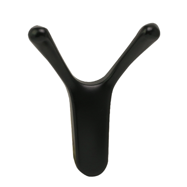 Крючок 2х рожковый R24 Чёрный матовый MF 15кг.