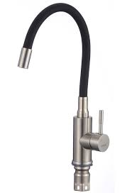 Смеситель для кухонной мойки с гибким изливом Чёрный 