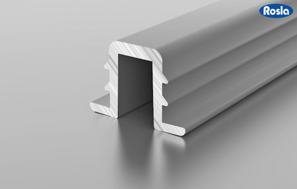 Профиль F1-06 Серебро Верхняя направляющая дверок купе Rosla