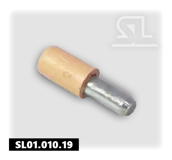 Полкодержатель с пластиковым наконечником диаметр 5мм Бежевый SL