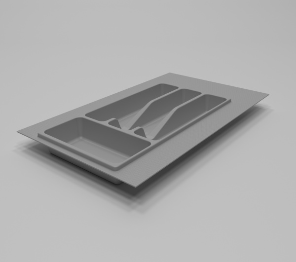 Лоток для столовых приборов 300 мм Серый МФС