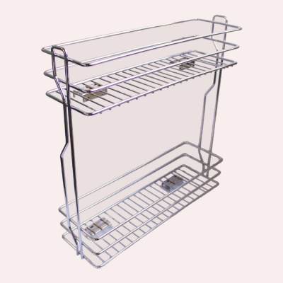 Бутылочница боковая с доводчиком 200-2 Хром левая Квадро Samsung