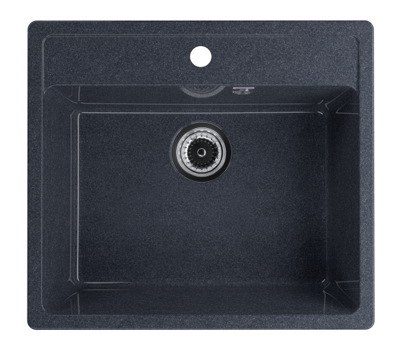 Мойка глянцевая квадратная U104 Brilliant Антрацит 